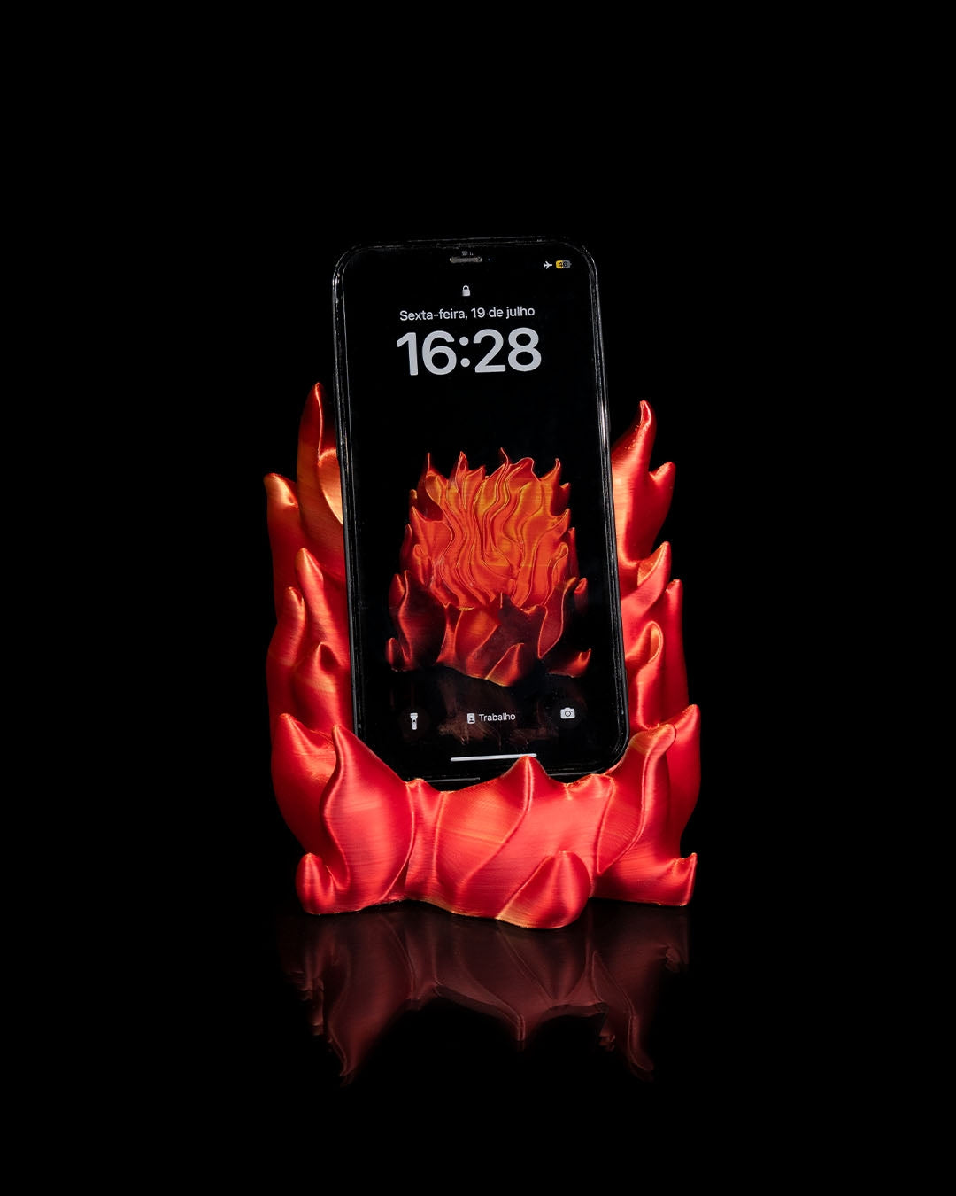 Flame Cell Phone Holder